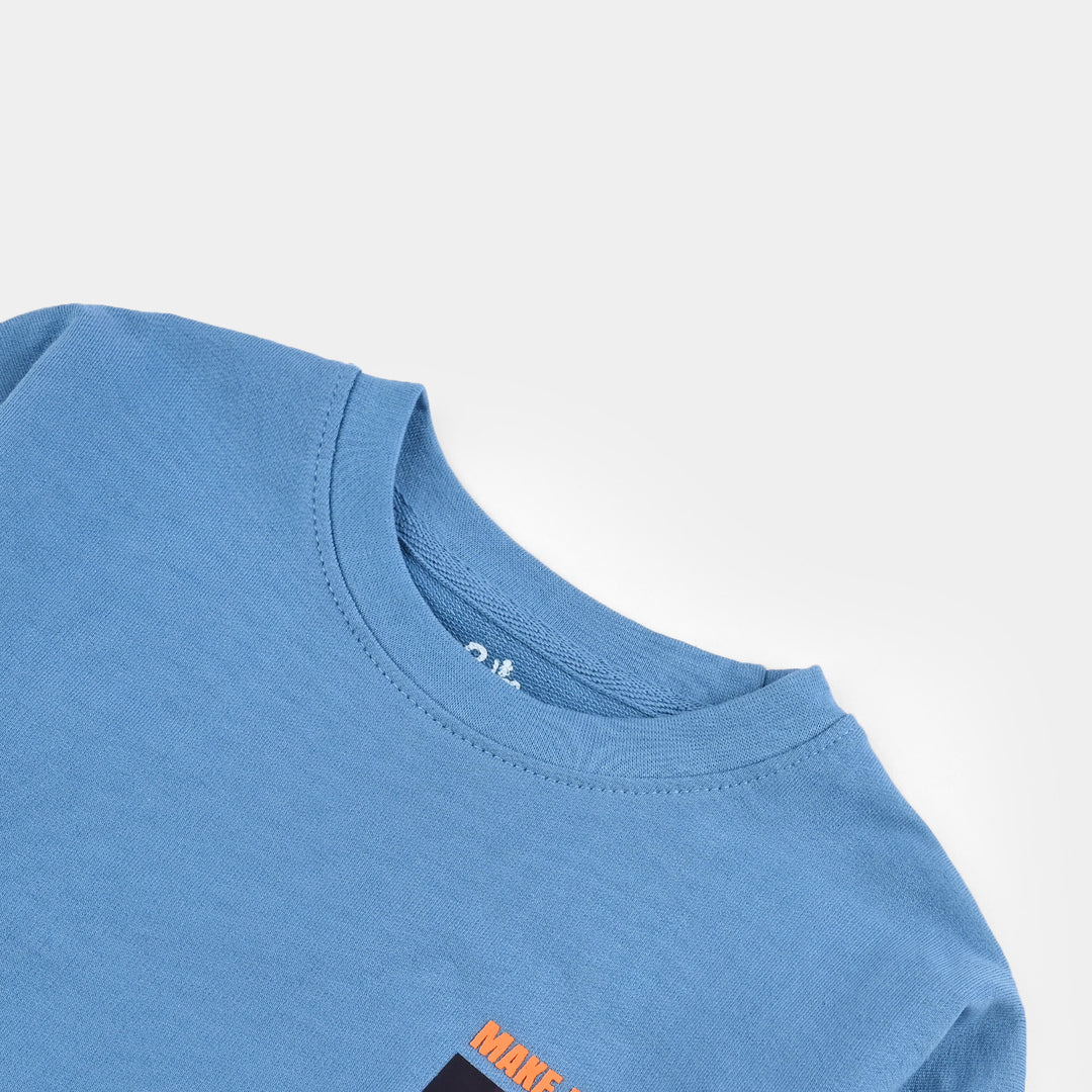 Boys Cotton Terry T-Shirt F/S It Real
