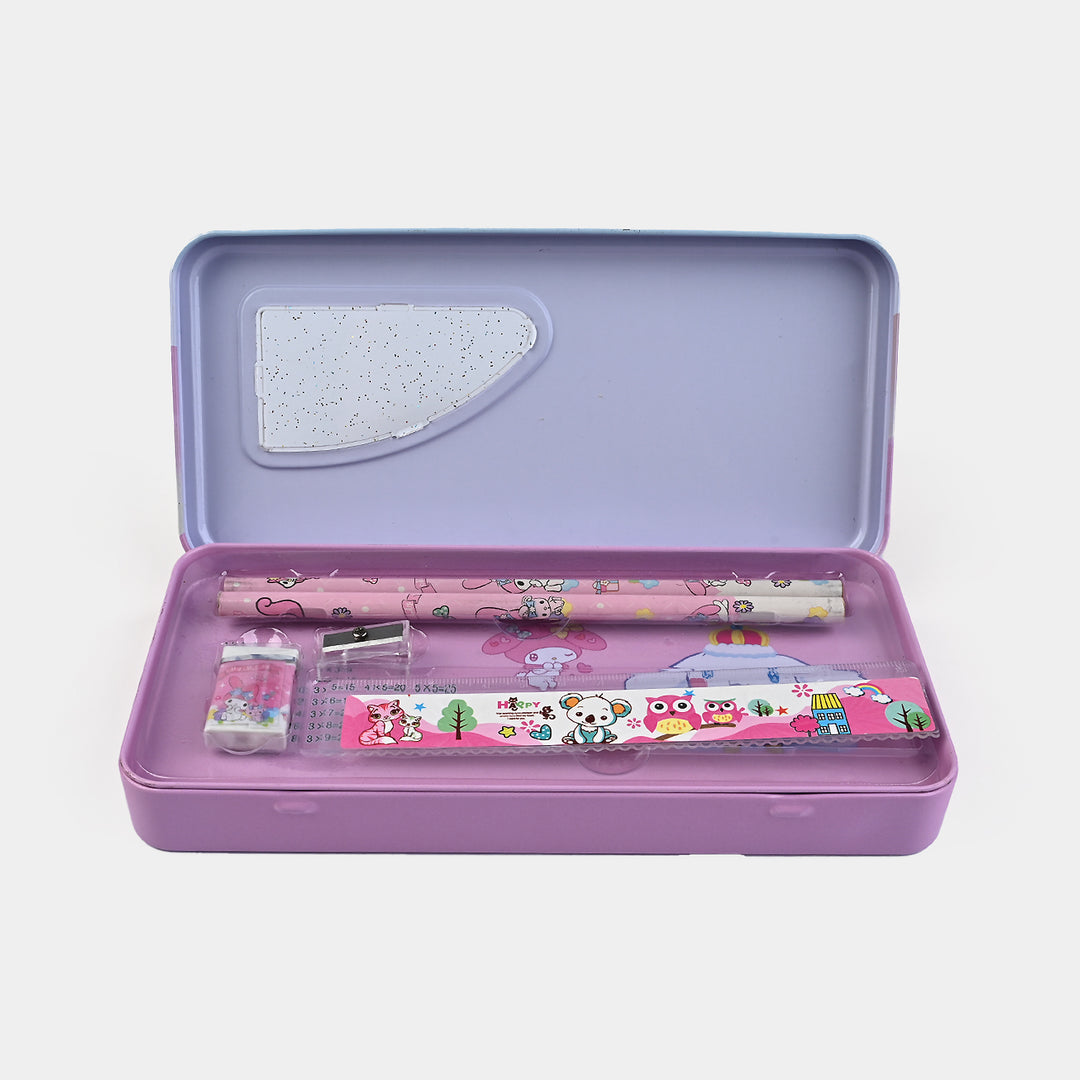 Stationary Pencil Box Metal for Kids