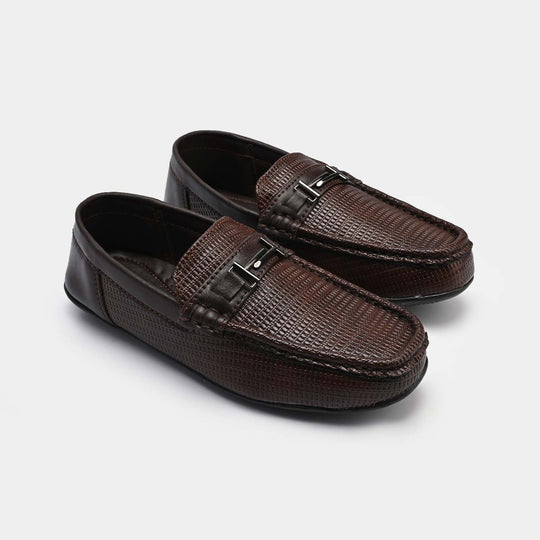 Boys Loafers 809-8-BROWN