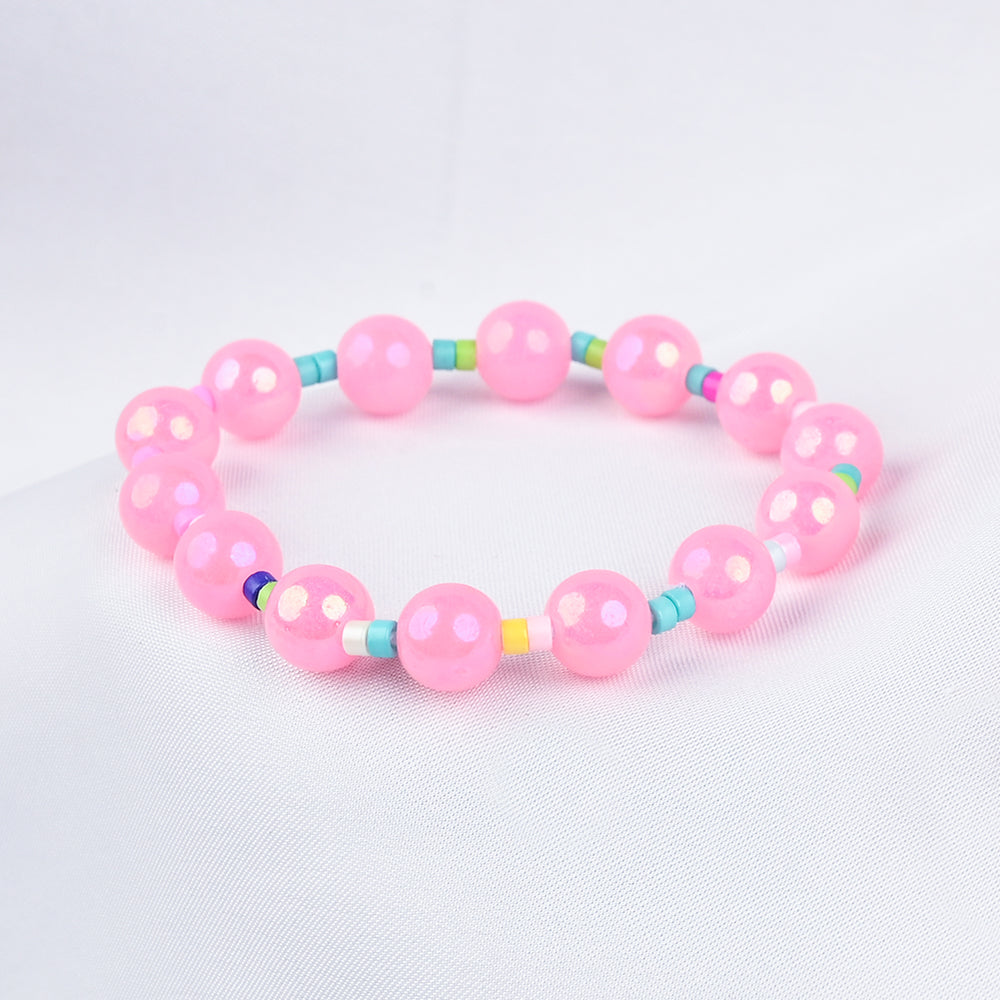 GIRLS ELEGANT BEADED NECKLACE & BRACELET