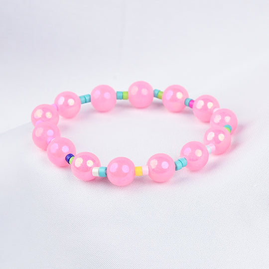 GIRLS ELEGANT BEADED NECKLACE & BRACELET