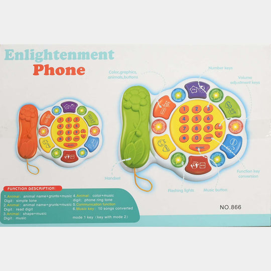 Electric Telephone Learning & Musical Toy For Kids