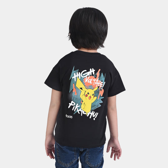 Boys Cotton Jersey T-shirt H/S Character | BLACK