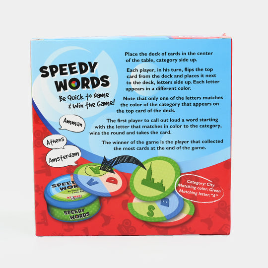 Speedy Words Card Game