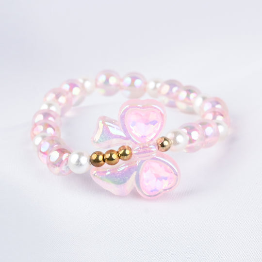 GIRLS ELEGANT BEADED NECKLACE & BRACELET