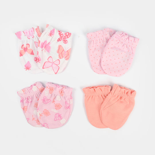4-Pack Newborn Baby Scratch Mittens
