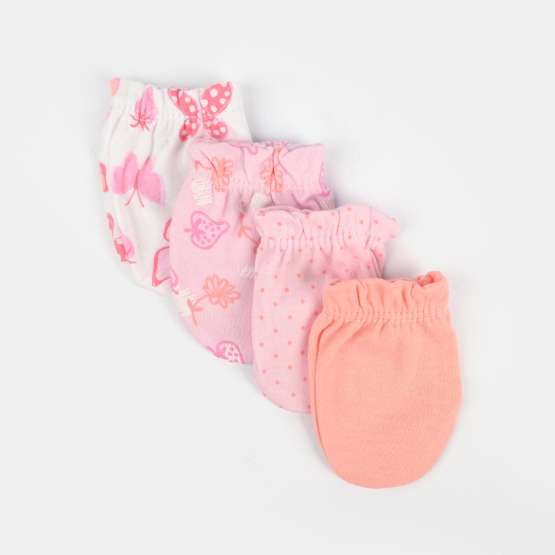 4-Pack Newborn Baby Scratch Mittens