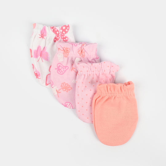 4-Pack Newborn Baby Scratch Mittens