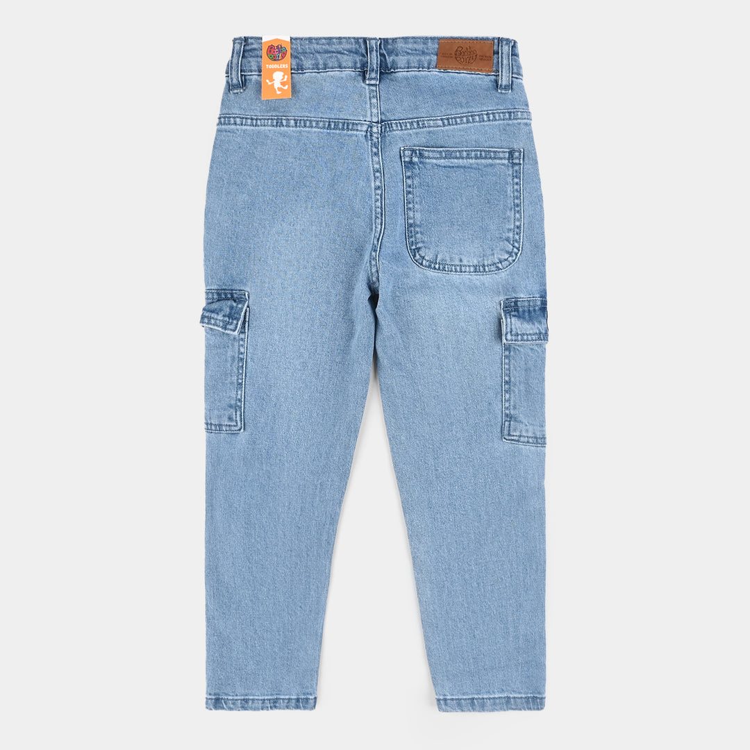 Boys Denim Stretch Pant Adventure-Mid Blue