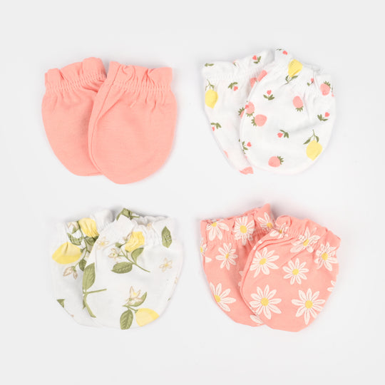 4-Pack Newborn Baby Scratch Mittens