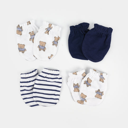 4-Pack Newborn Baby Scratch Mittens