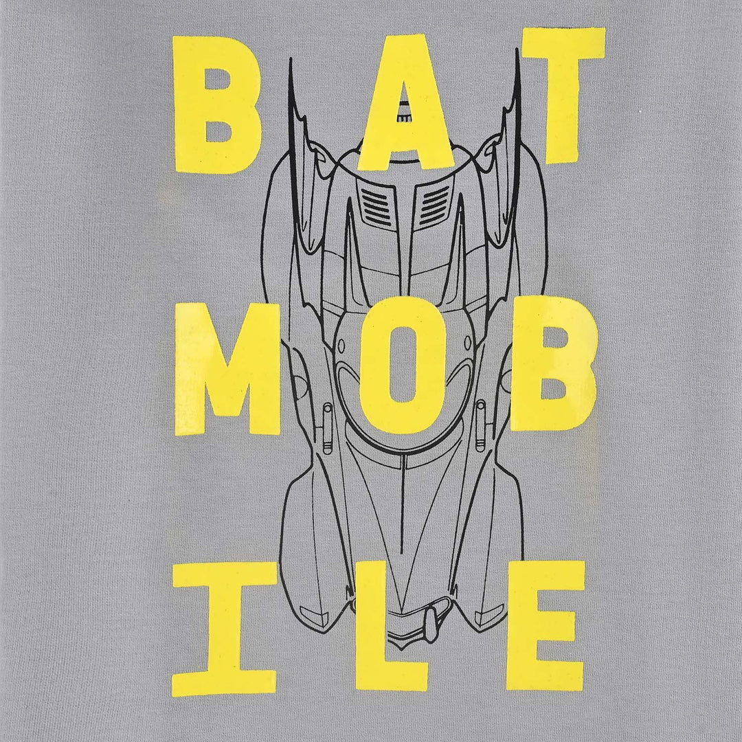 Boys Cotton Terry T-Shirt F/S Batmobile