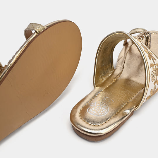 Girls Slipper 1031-16-Golden