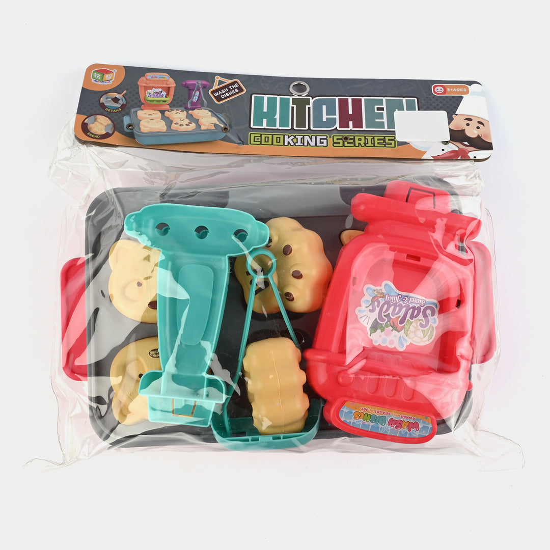 Kitchen Set With Food For Kids