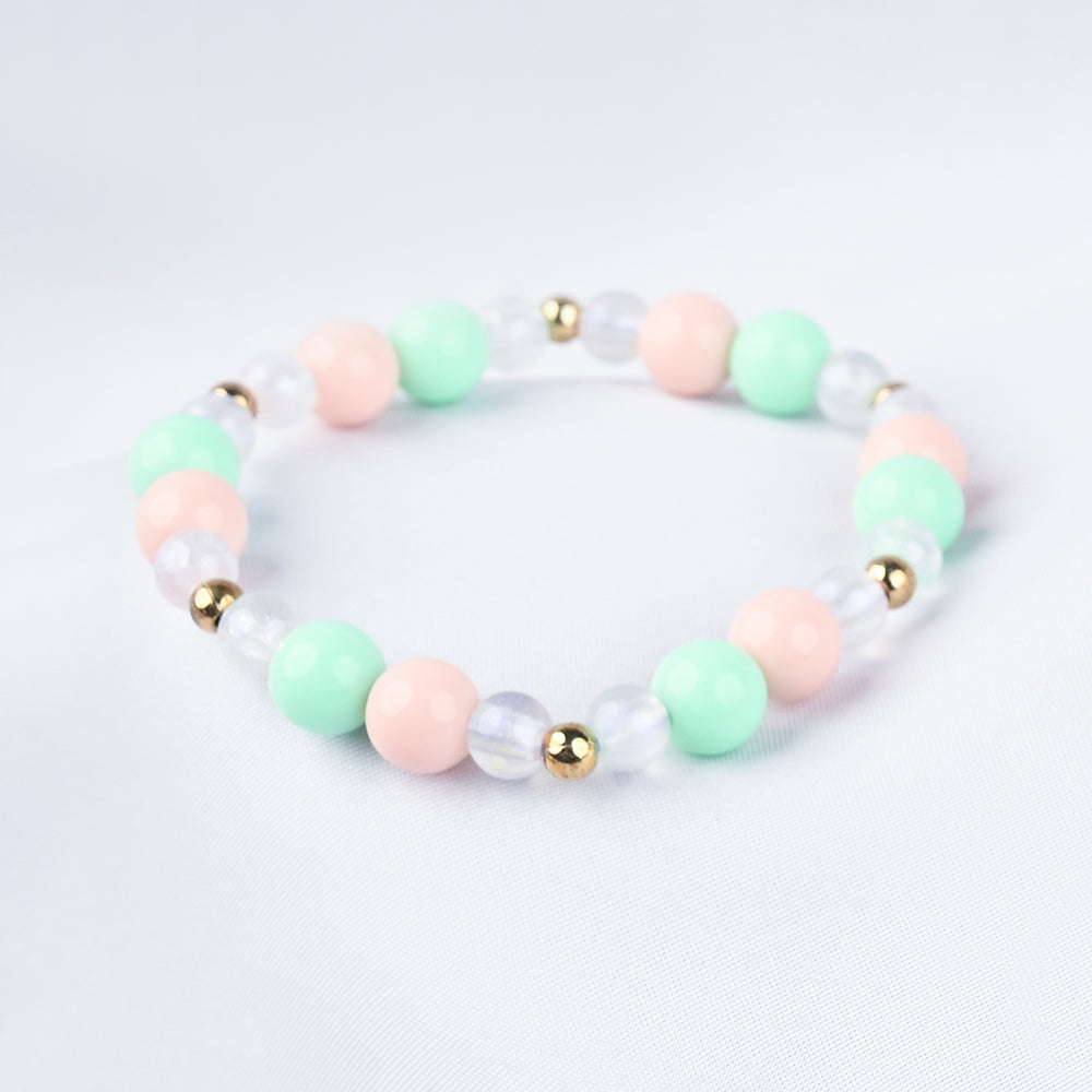 GIRLS ELEGANT BEADED NECKLACE & BRACELET