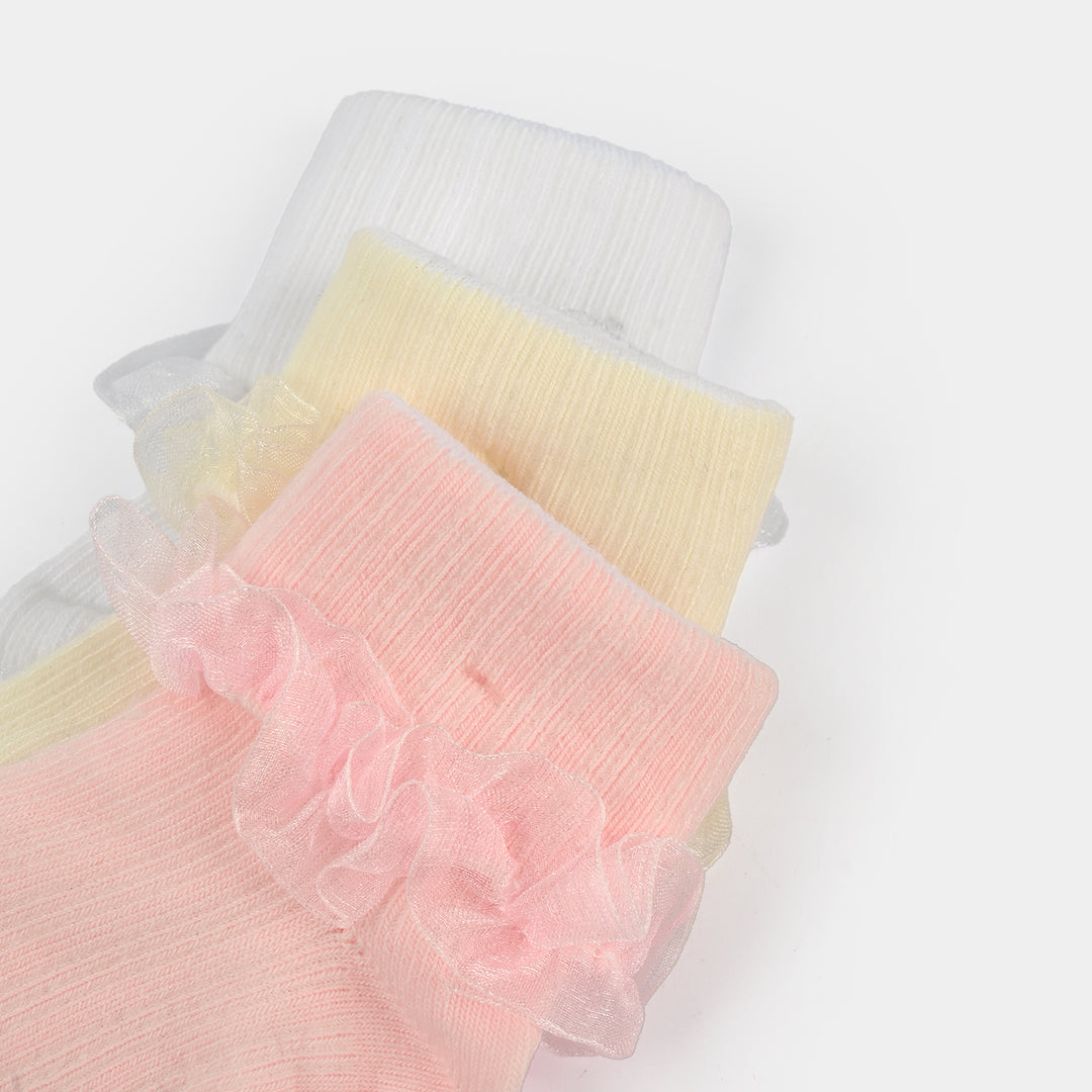 Baby Fancy Socks 3Pcs | 12-24M