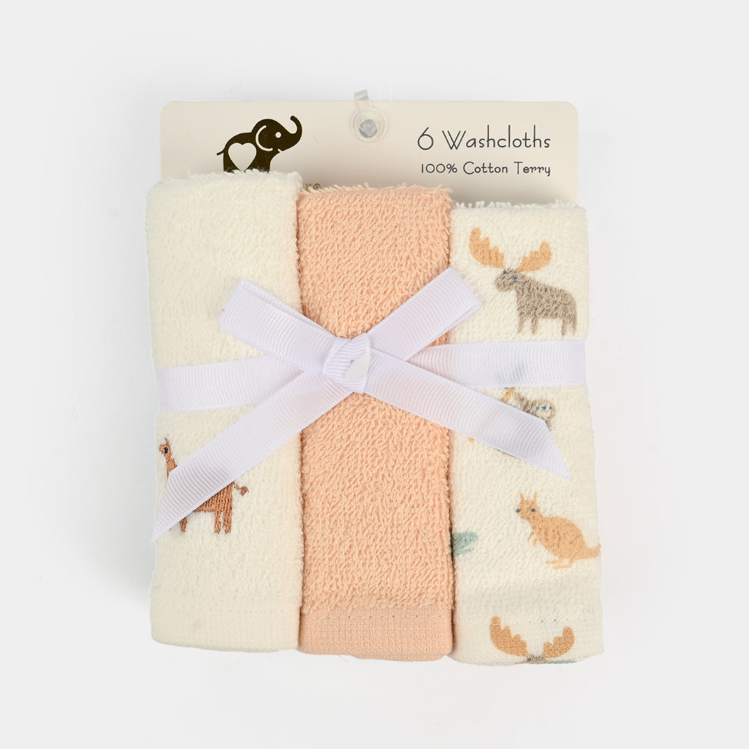 Baby Face towels/Washcloths 6Pcs