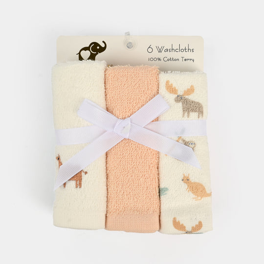 Baby Face towels/Washcloths 6Pcs