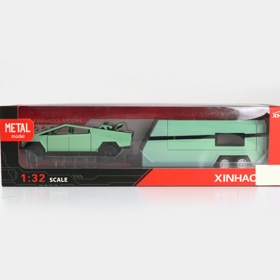 Die-Cast Model Car with Trailer & ATV