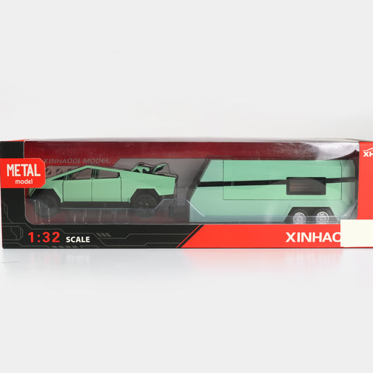 Die-Cast Model Car with Trailer & ATV