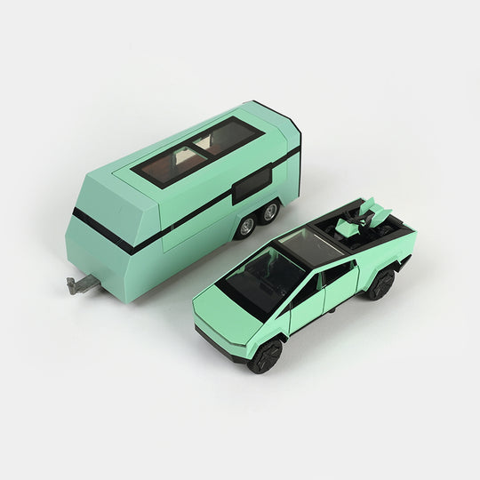Die-Cast Model Car with Trailer & ATV