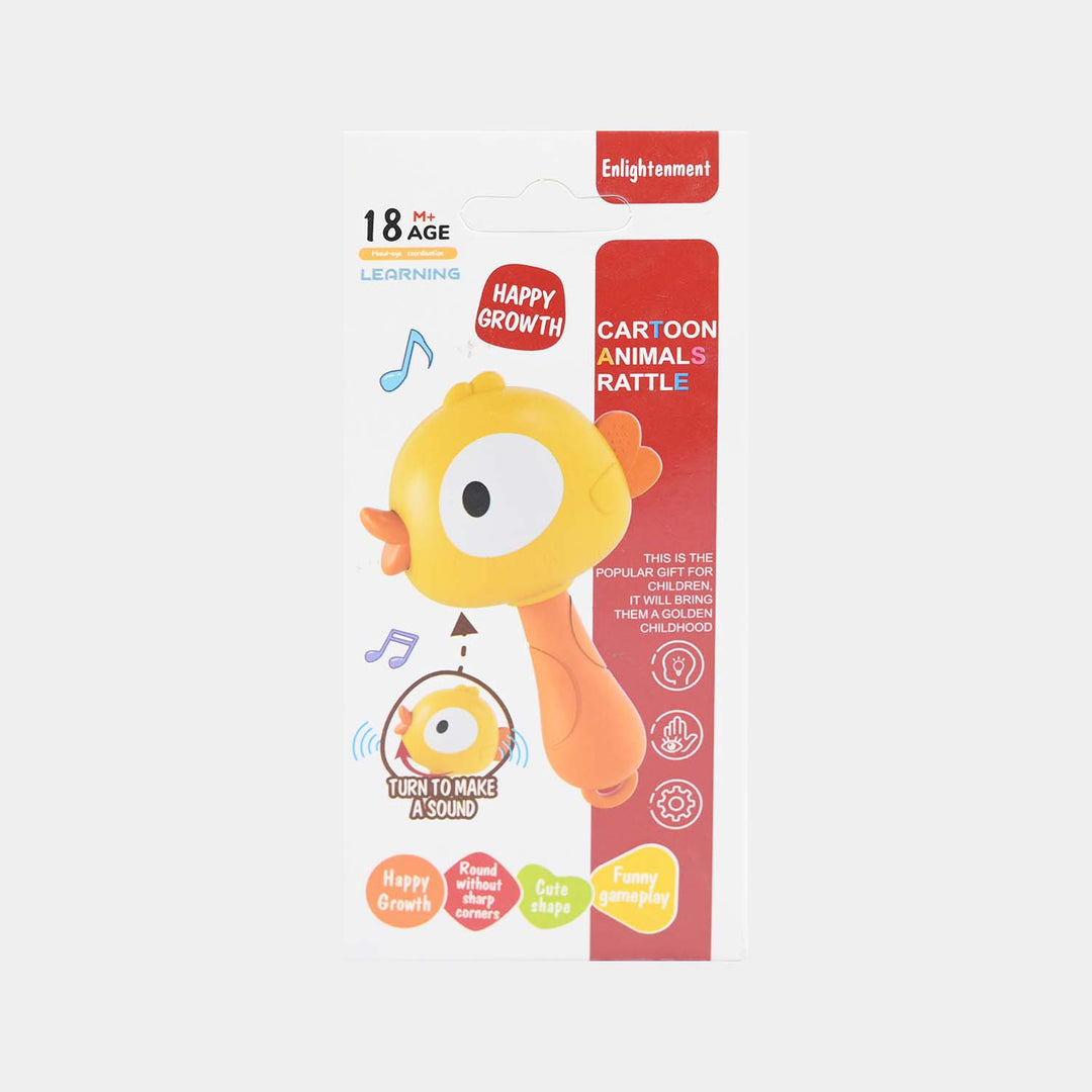Cartoon Animal Baby Rattle Toy
