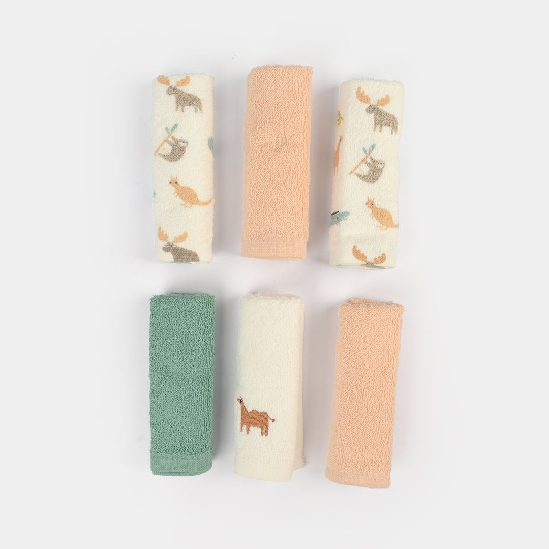 Baby Face towels/Washcloths 6Pcs
