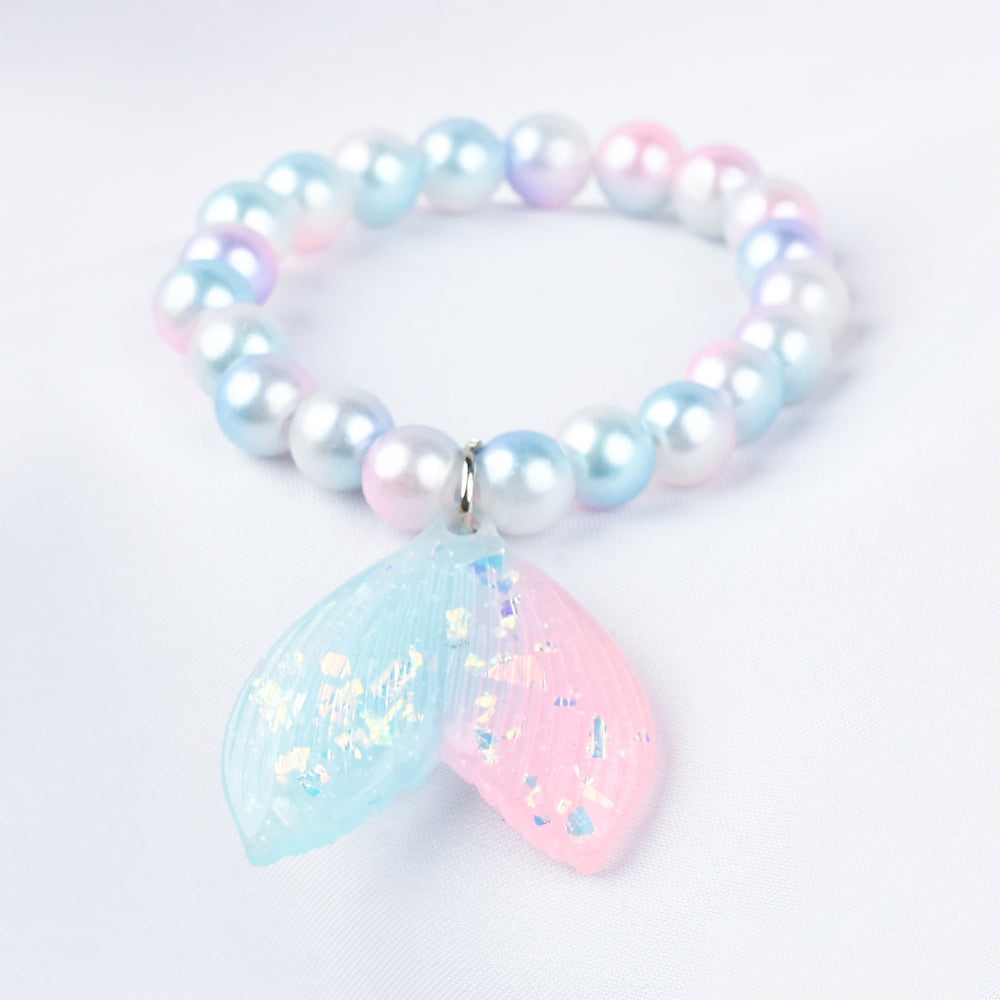 GIRLS ELEGANT BEADED NECKLACE & BRACELET