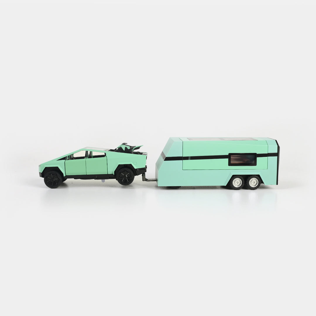 Die-Cast Model Car with Trailer & ATV