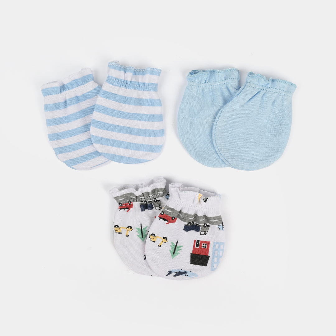 3-Pack Newborn Baby Mittens