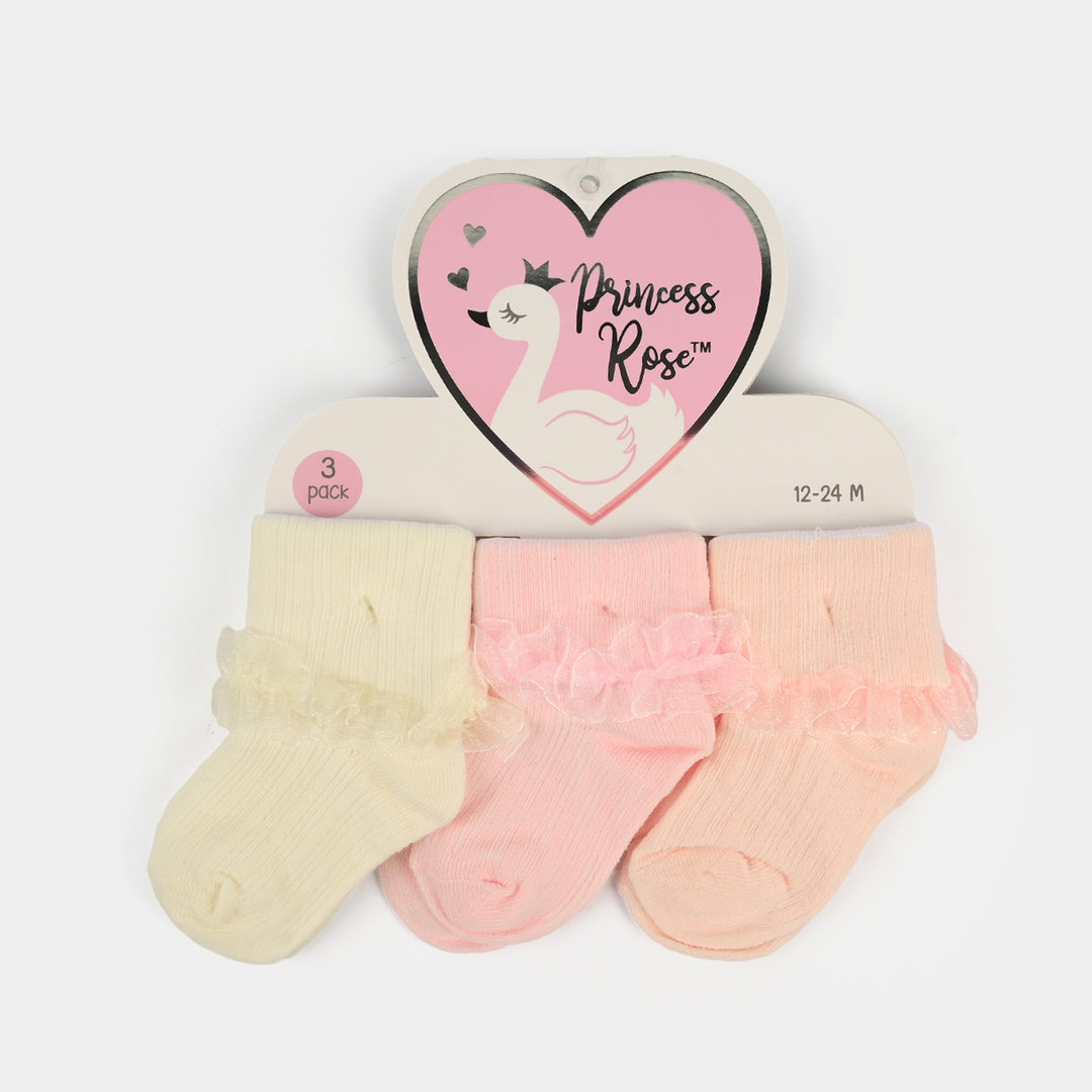 Baby Fancy Socks 3Pcs | 12-24M