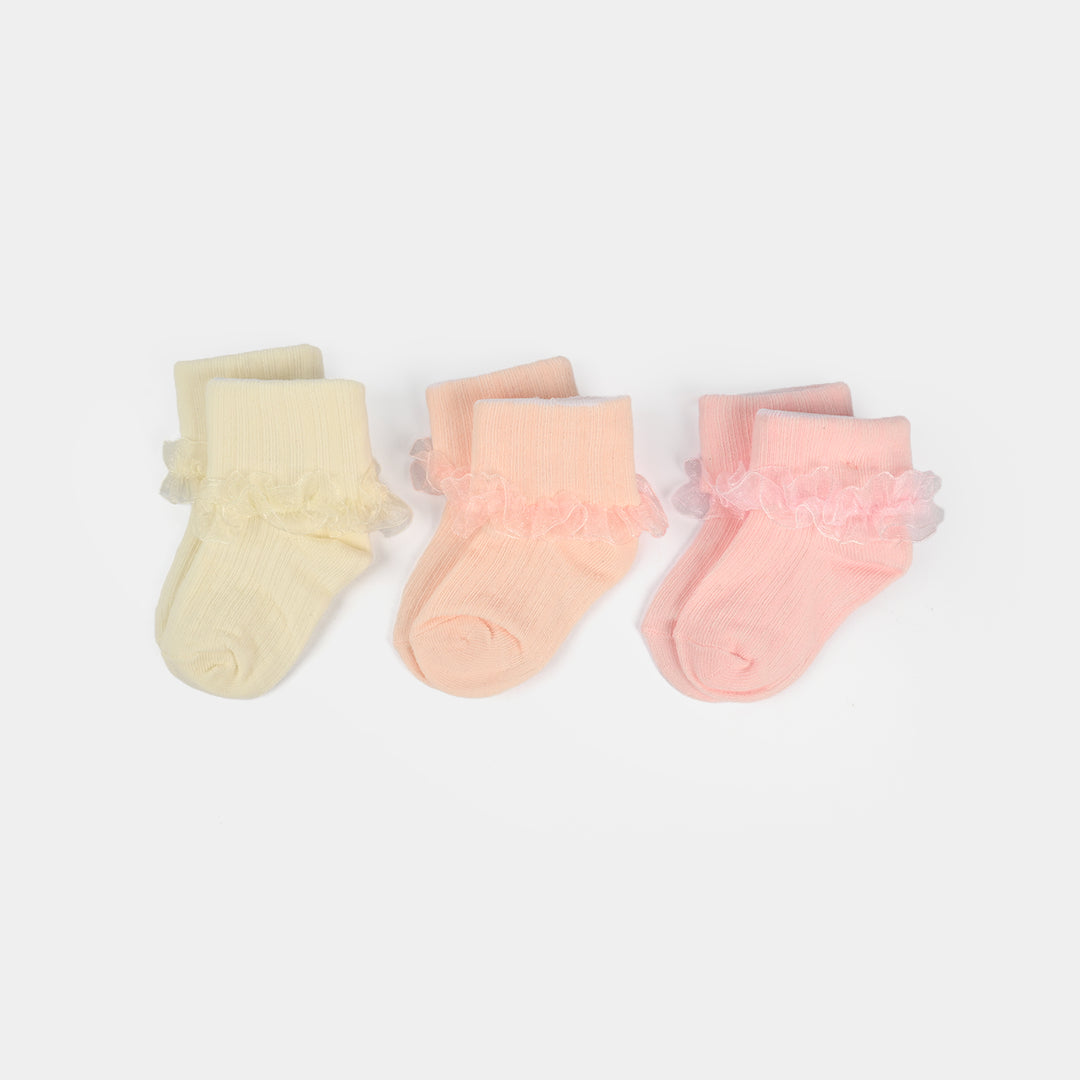 Baby Fancy Socks 3Pcs | 12-24M