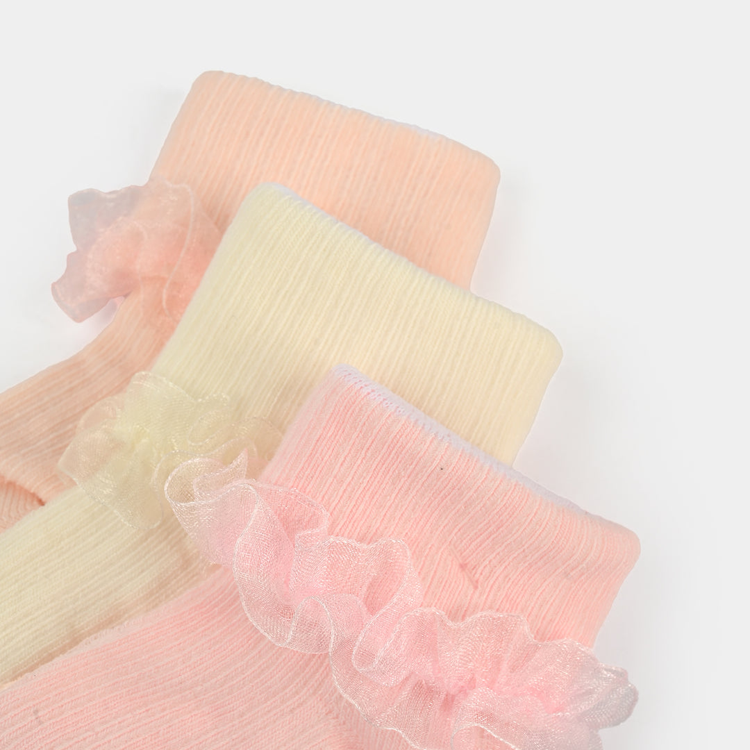 Baby Fancy Socks 3Pcs | 12-24M