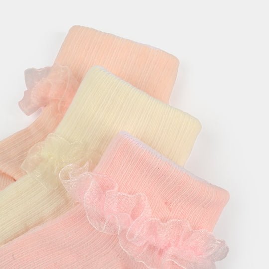 Baby Fancy Socks 3Pcs | 12-24M