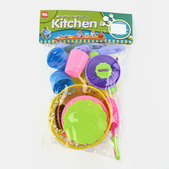 Kitchen Set With Food For Kids