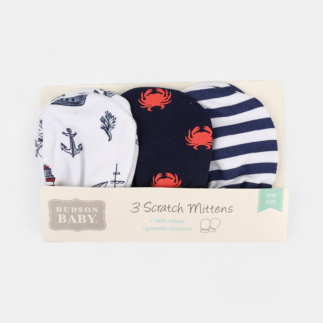 3-Pack Newborn Baby Mittens