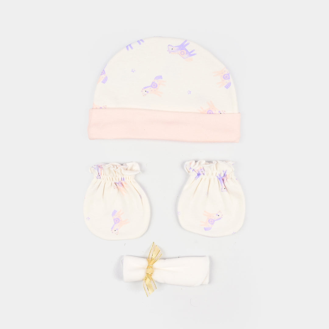 Girls Cotton Interlock 4 PCS GIFT SET 292-002-PINK