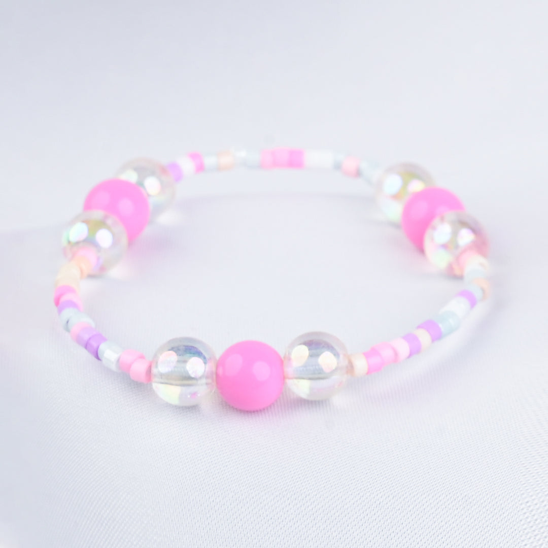 GIRLS ELEGANT BEADED NECKLACE & BRACELET