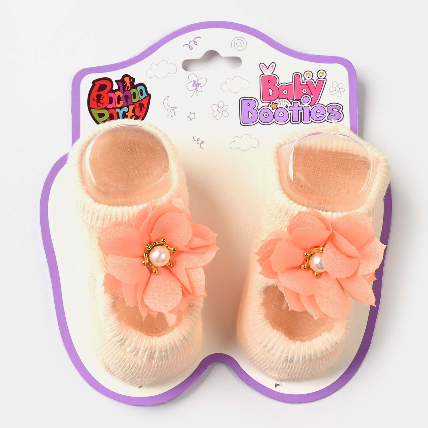 Baby Socks/Booties| Peach