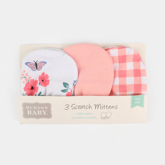 3-Pack Newborn Baby Mittens