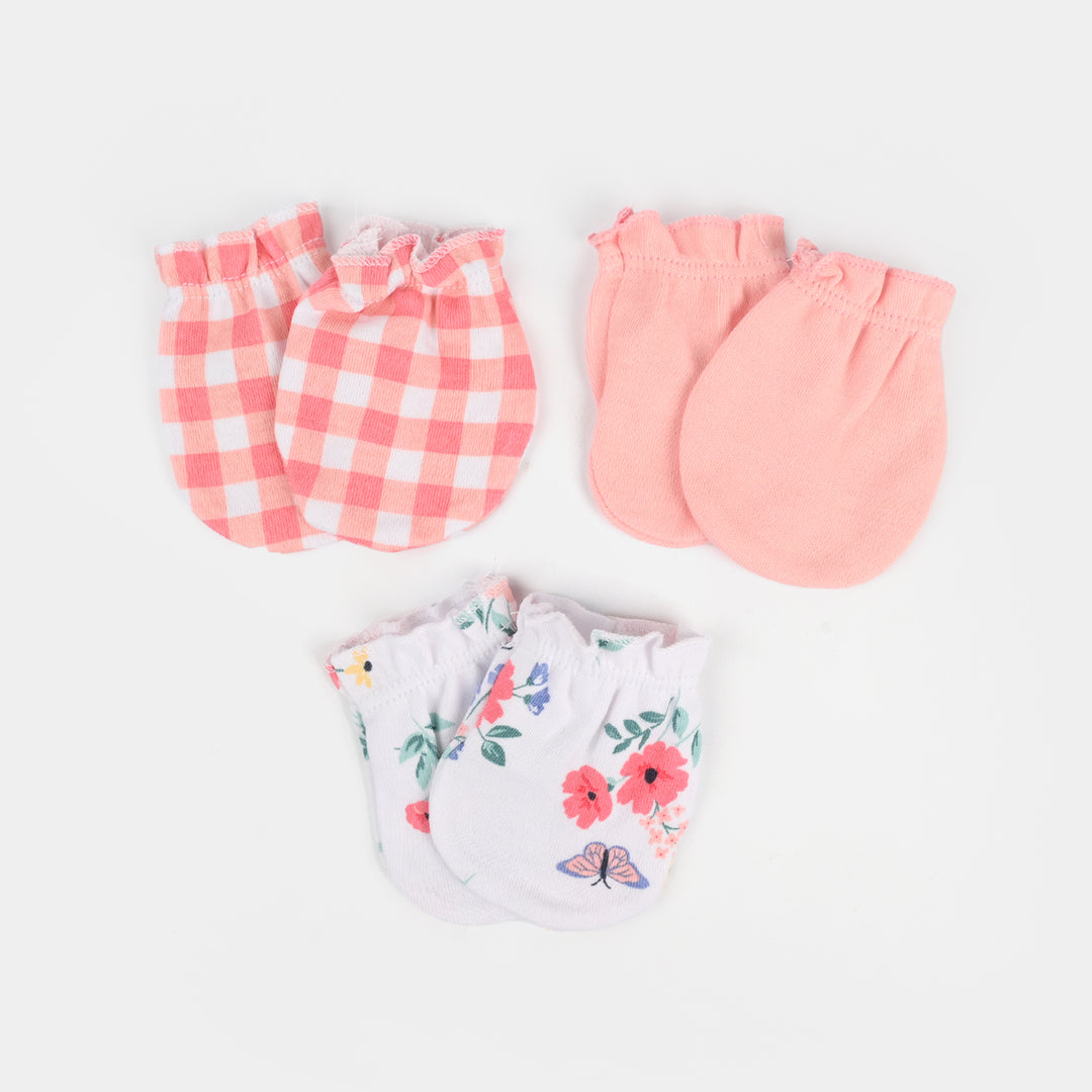 3-Pack Newborn Baby Mittens