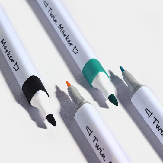 DOUBLE SIDED MARKER MULTICOLOR 12PCS