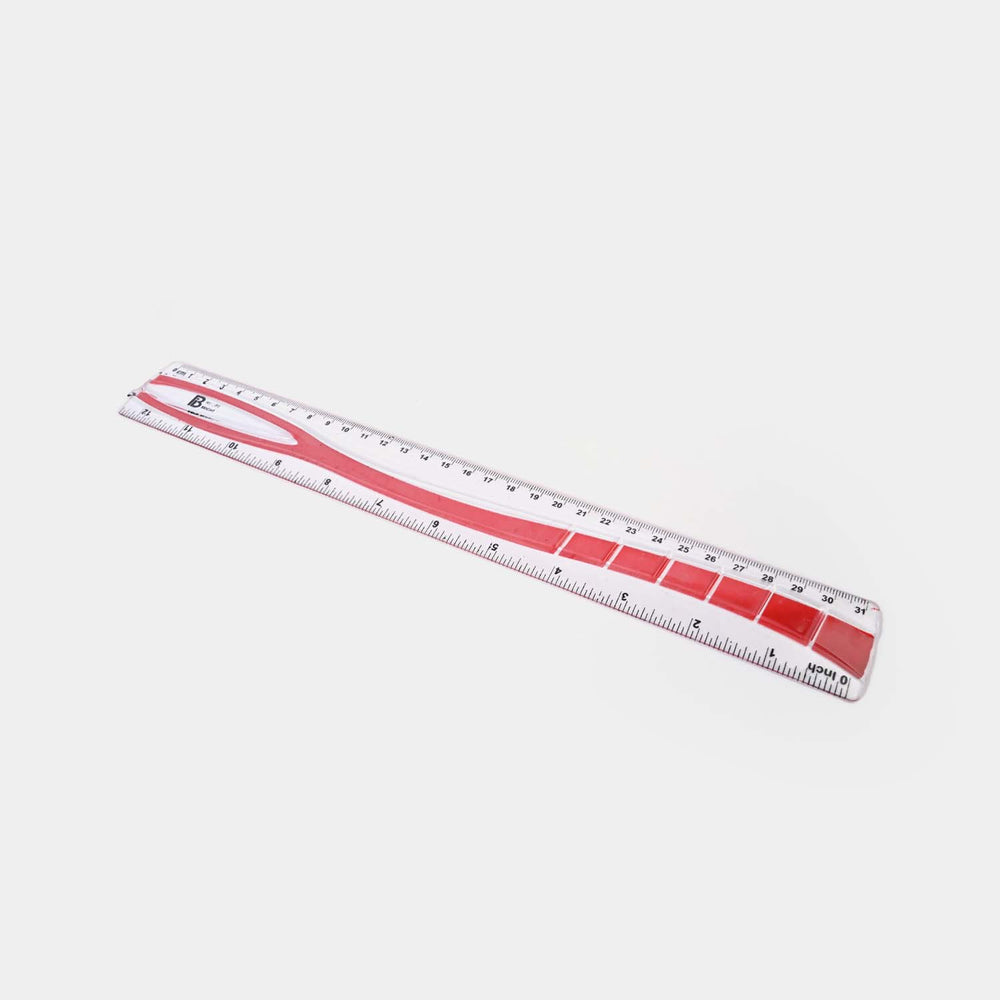 Bright Plastic Scale 12"Inches