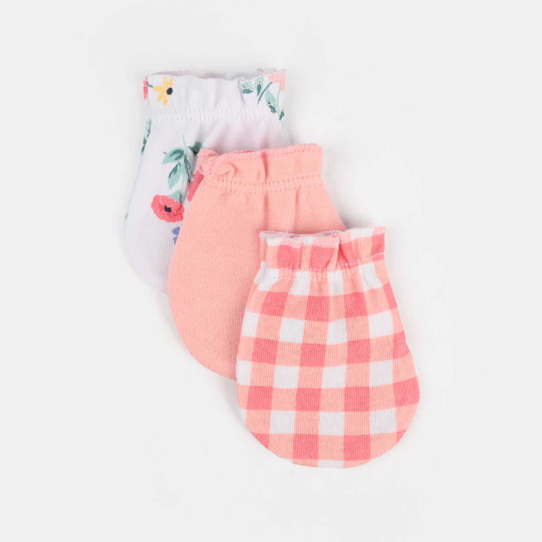 3-Pack Newborn Baby Mittens