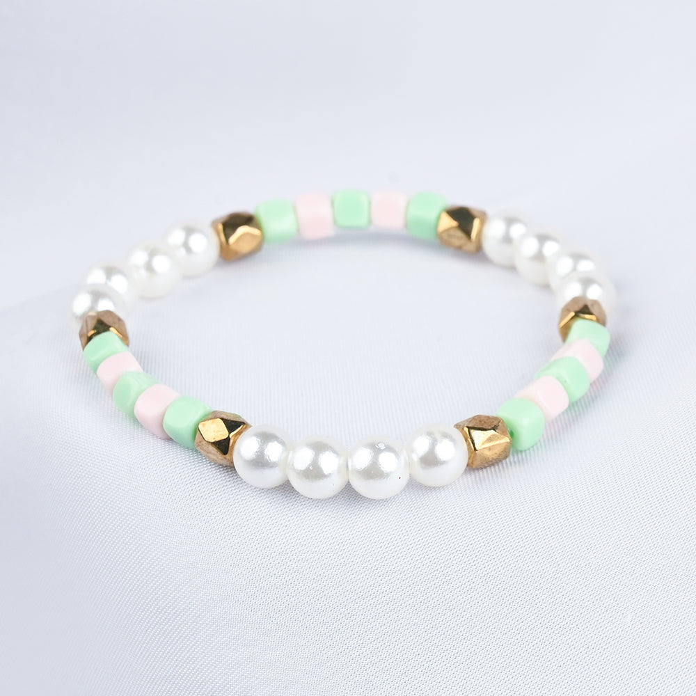 GIRLS ELEGANT BEADED NECKLACE & BRACELET
