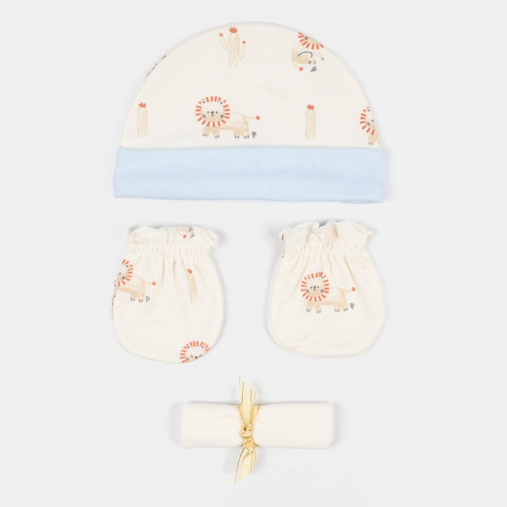 Boys Cotton Interlock 4 PCS GIFT SET 292-001-Blue