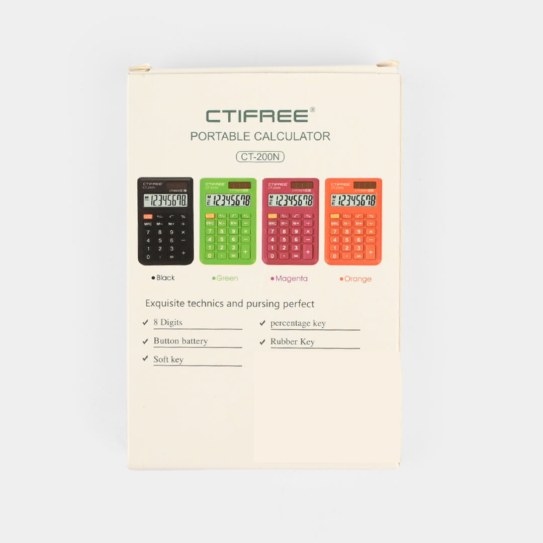 Pocket Calculator with Protective Cover