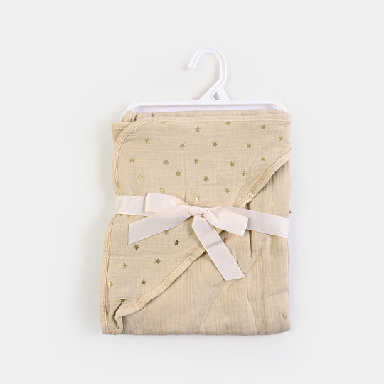 Soft Muslin Hooded Baby Wrapping Sheet