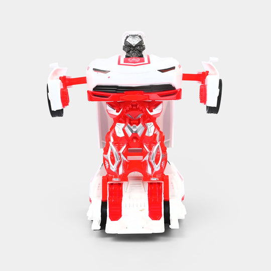 Remote Control Deformation Police Robot Car