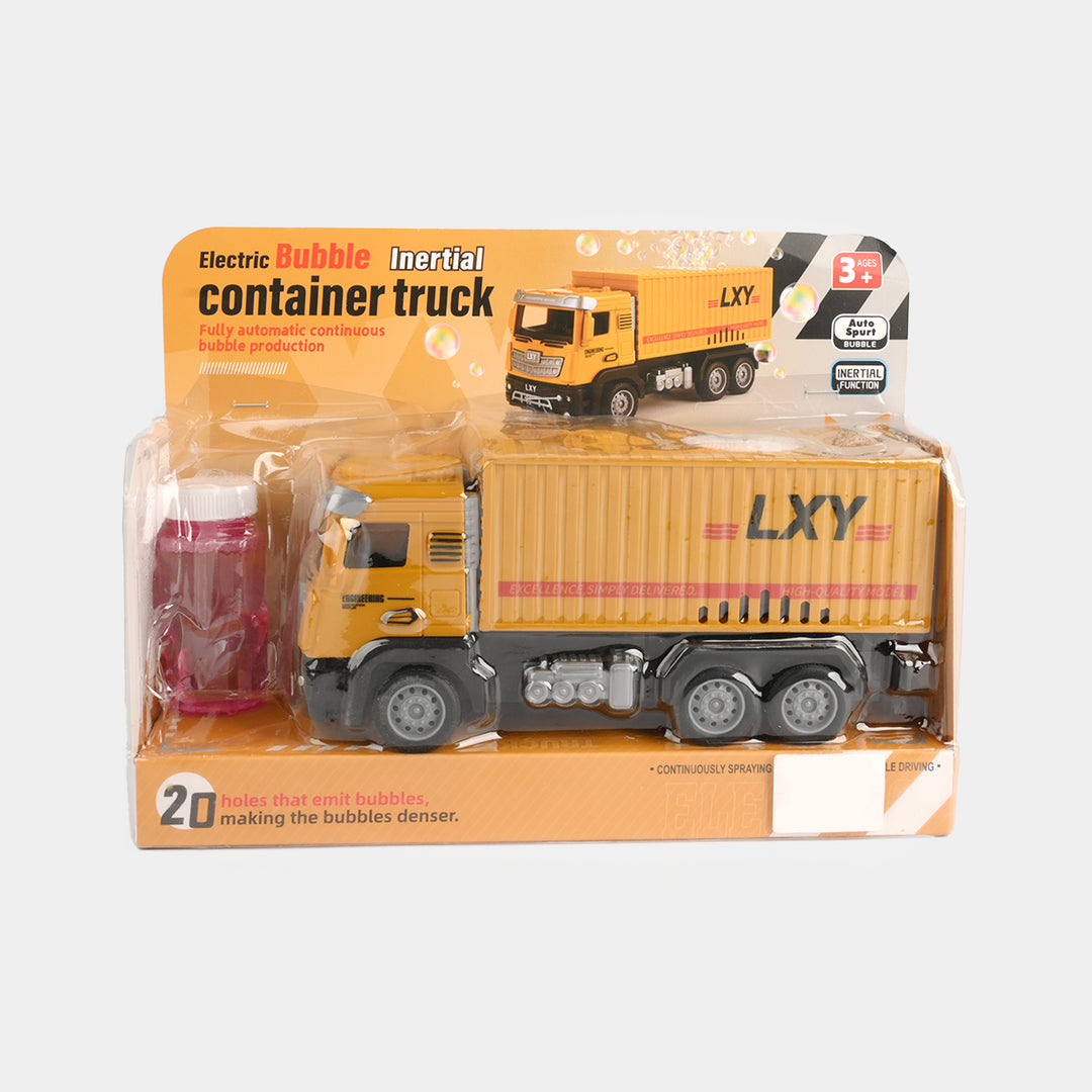 Kids Electric Bubble Container Truck Toy